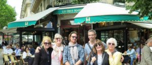 Left Bank Writer's Retreate Group at Les Deux Magots, France